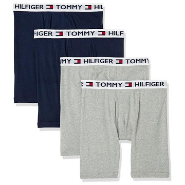 Tommy HIifiger 男經典棉質4件裝合身四角內褲