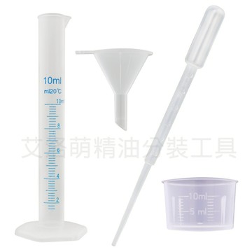 【艾洛萌】PP塑膠吸管/滴管 小漏斗 量筒 量杯 分裝精油用 可吸取化妝水,油,精油等 分裝小幫手