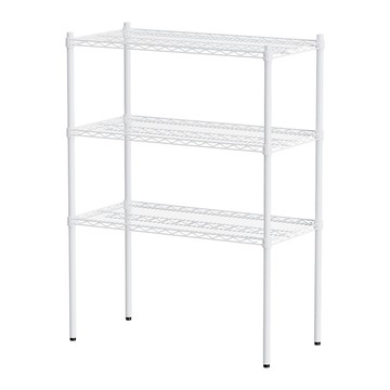 dayneeds 日需百備 烤漆三層架 荷重型 90 x 45 x 120cm  白色  3層