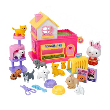 粉紅兔我的超萌寵物生活館樂園家家酒(附小公仔＋10隻寵物)(授權37029)【888便利購】