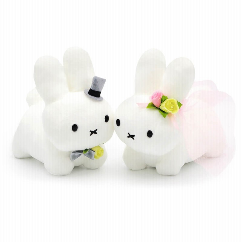 ★超美品 Brown&Cony ウェディングぬいぐるみ ぬいぐるみ Dick Bruna ウェディングドール うさぎ お祝い