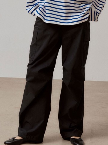 TYPEWRITER CARGO PANTS (BLACK)