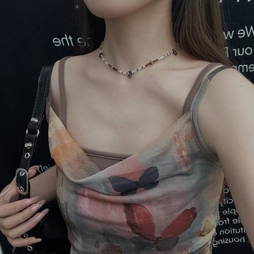 【台灣公司 可打統編】免運 民族風木馬貝殼串珠項鏈女小眾甜酷設計個性頸鏈氣質百搭鎖骨鏈潮 可開發票 全館五折 工廠現貨直銷 新品特價 z9211