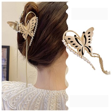 梨花HaNA 少女蝴蝶包頭丸子頭神器．立體感十足抓夾