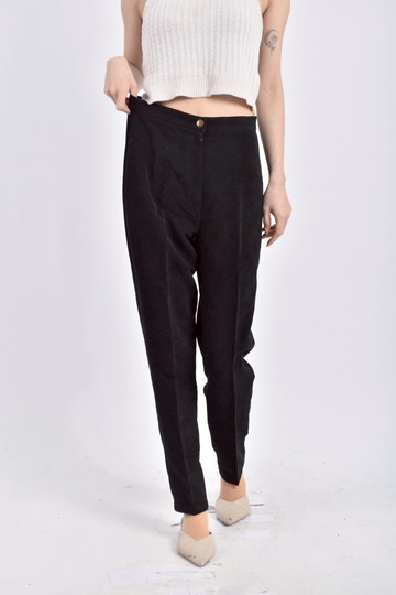 (M) victory高腰素面黑色長褲