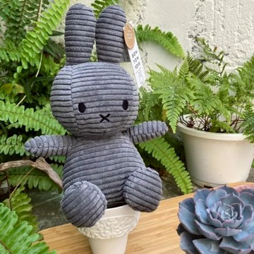 【WUZ屋子】荷蘭BON TON TOYS Miffy米菲兔ECO燈芯絨填充玩偶-灰 33cm