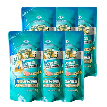 《台塑生醫》BioLead抗病毒濃縮洗衣精補充包1kg(6包入)  ｜摩羯座｜生日禮物｜跨年｜新年禮物｜禮物｜洗衣｜大掃除