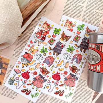 549 動物職人-柯基Series of Workers-Corgi / 轉印貼纸