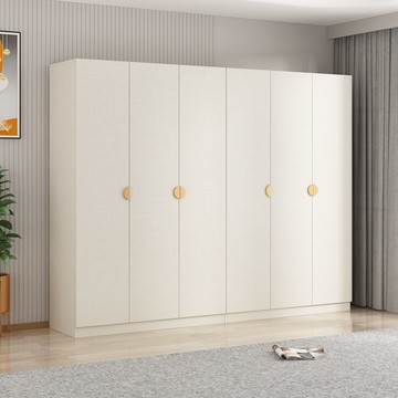 熱銷/免運 衣櫃/衣櫥/臥室 實木對開門奶油風衣柜家用臥室現代簡約多功能組裝衣櫥雙開門衣柜