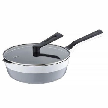 日本進口Remy Pan plus多功能萬用不沾深炒鍋 24cm 含鍋蓋(強化玻璃鍋蓋/湯鍋/蒸鍋/