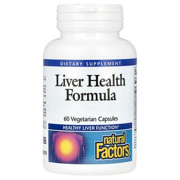 Natural Factors, 肝臟健康配方，60 粒素食膠囊