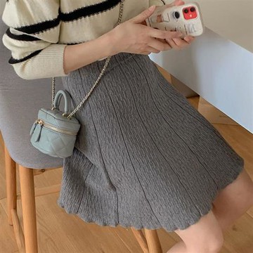 【巴黎精品】現貨+預購 高腰顯瘦半身裙短裙A字裙子大碼洋裝休閒大尺碼女裝-復古百褶壓紋女裙子4色a1lg85