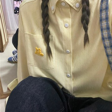 衣櫥換新~ 襯衫 外套 女 襯衫外套 防曬外套 條紋襯衫 韓系復古 奶油杏 溫柔風穿搭 長袖外套 長袖襯衫 方領上衣