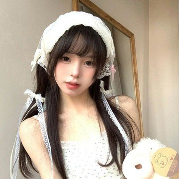 🎀免運🎀田園風防曬帽子包頭巾女夏季旅遊文藝穿搭三角蕾絲巾法式森繫髮帶髮圈束髮繩 頭飾 皮筋 髮飾 橡皮筋 綁頭髮頭飾