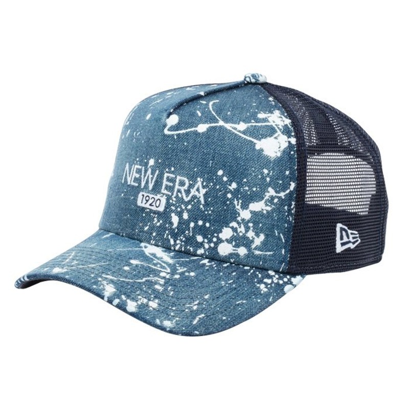 ニューエラ NEW ERA 13054454 9FORTY A-Frame トラッカー スプラッシュペイント NEW ERA 1920  ウォッシュドデニム ゴルフ キャップ 帽子 通販 LINEポイント最大0.5%GET | LINEショッピング