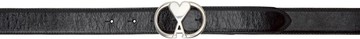 AMI Paris 黑色 Ami de Caur Oval Buckle 腰带