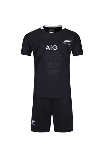 2019新西蘭全黑隊兒童套裝橄欖服球衣AllBlack KidsRugby jerseys