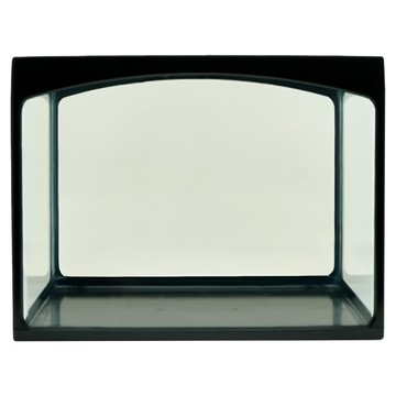 AQUAFUN 水之樂 塑膠框玻璃缸  質感玻璃框  黑色膠框，更堅固耐用  高透光玻璃，輕鬆觀賞魚兒  1.1尺  1個