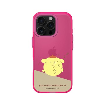 iPhone 16 Pro Clear 粉漾桃 - 三麗鷗-布丁狗30週年 PomPomPurin (30th Anniversary) - 哼歌搖擺
