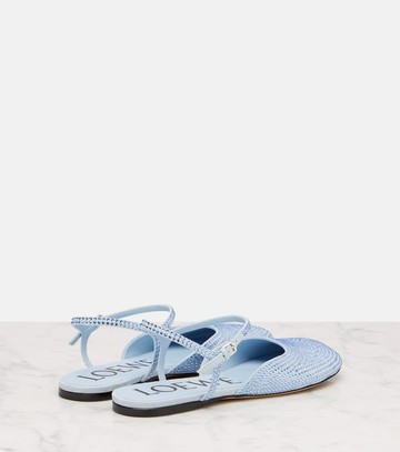 Loewe Toy embellished suede flats