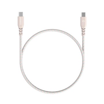 HIPPORIZZ CAVO USB-C to USB-C 雙色充電傳輸編織線 60W 15g  1.5m  粉藍色  1條