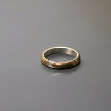 拼接系列 | 復古黃銅半圓戒指