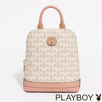 PLAYBOY - 後背包可斜側背 MilkshakeBunny系列 - 粉色