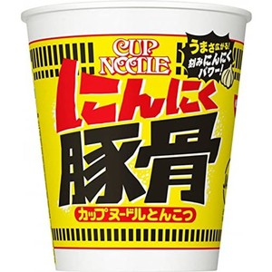 日清食品 カップヌードル にんにく豚骨 [うまさ広がる刻みニンニク] 79G ×20個