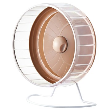 MARUKAN CASA 龍貓靜音滾輪31 大口徑滾輪 適用於龍貓、倉鼠等小動物  透明色 + 卡其色  1個