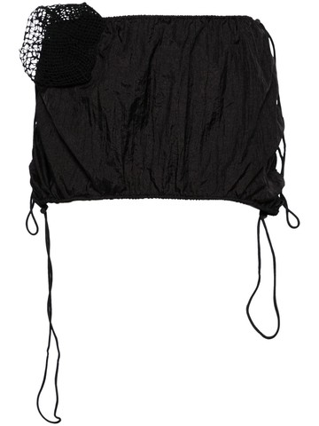 Isa Boulder - Chute drawstring miniskirt - women - Fabric - L - Black
