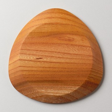 杯墊 (木製・原木・兩面可用) Wood Coaster Tri-Oval 櫸木