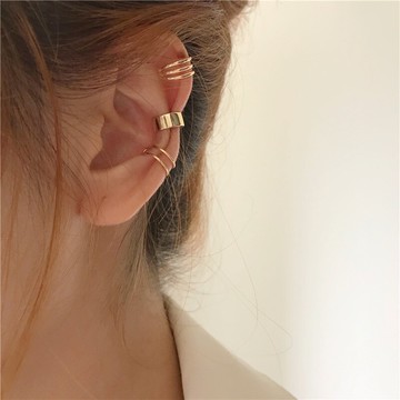耳骨夾 簡約小巧圓環耳骨夾個性小眾設計感耳飾少女耳環氣質耳夾無耳洞女 【CM2690】