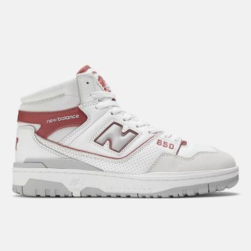 New Balance 650 [BB650RWF] 男女 運動休閒鞋 復古鞋 中筒 舒適 穿搭 白紅