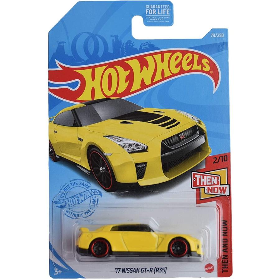 ホットウィール マテル ミニカー L2593 Hot Wheels 17 Nissan Gt R Yellow 79250 Then And Now 2 Lineショッピング 4509