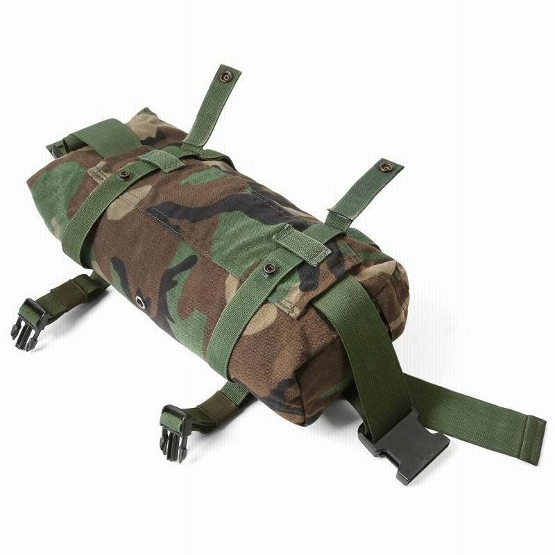 実物 米軍 MOLLE II ウエストパック WOODLAND CAMO USED ショルダー