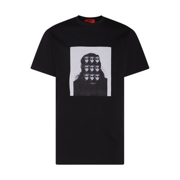 424 - Black And White Cotton T-shirt