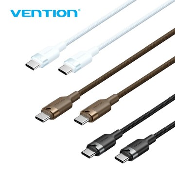 【蝦皮直營】VENTION 威迅 C to C 手機快充線 PD 60W 編織快充數據線1M(三色) 廠商直送