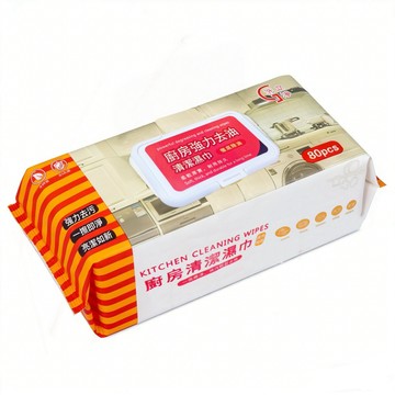 新款升級廚房濕紙巾80抽 1包 現貨隔日配 SGS安全檢驗 清潔抹布 萬用去汙巾 濕紙巾 萬用清潔巾{BK批發小舖}