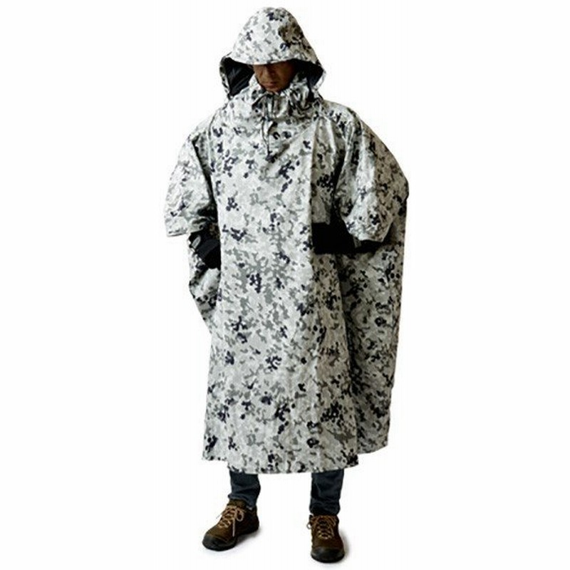 Puromonte プロモンテ アンアクター 遮光ポンチョ ホワイトカモ Gkp02 カモフラージュ レインポンチョ ファッション メンズファッション 財布 雨具 通販 Lineポイント最大0 5 Get Lineショッピング