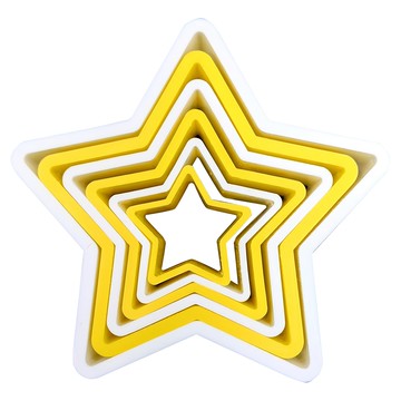 Sanada Seiko 6入組 餅乾壓模 烘焙裝飾工具  星星造型  1組