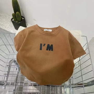 夏日新品~新款童品男童女童T恤夏季薄款純棉短袖兒童上衣韓版潮流童裝 男童短袖T恤 兒童夏裝 圓領打底衫 夏天T恤