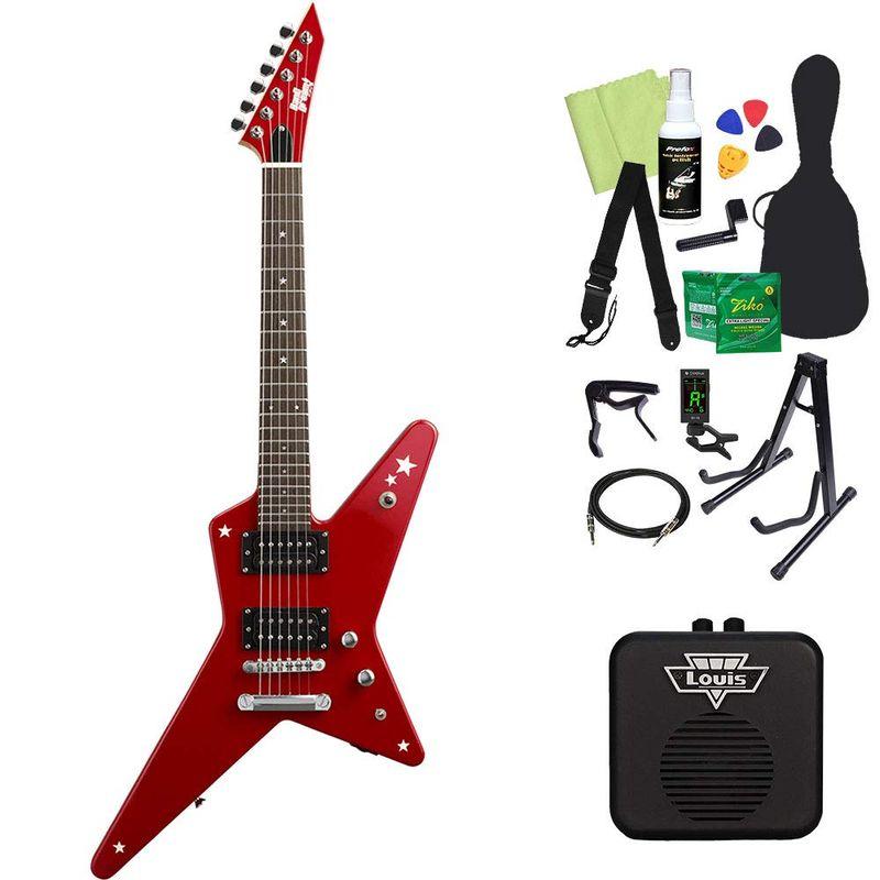 楽器・音響機器 BanG Dream RANDOM STAR Kasumi Mini Kasumi Red エレキギター初心者14点セット ミニアンプ付き