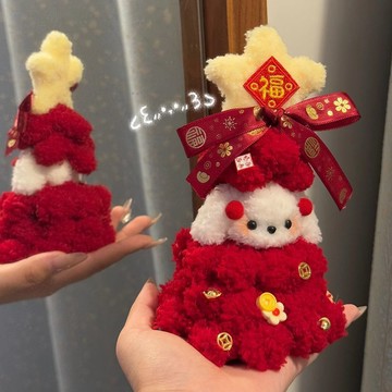 臺灣出貨+免運新年小狗diy扭扭棒材料包手工禮物春節裝飾品擺件送女友節日禮物