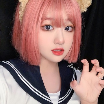 短假髮整頂假髮-彩色可愛蓬鬆鮑伯頭女假髮3色73xx4【獨家進口】【米蘭精品】