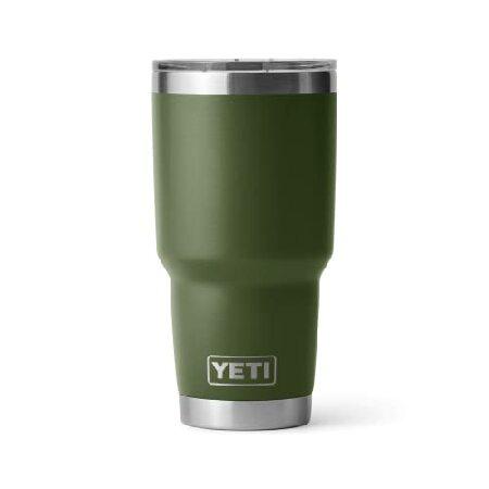 YETI Rambler 20 oz Tumbler, Stainless Steel, Vacuum Insulated with MagSlider Lid, Highlands Olive並行輸入品