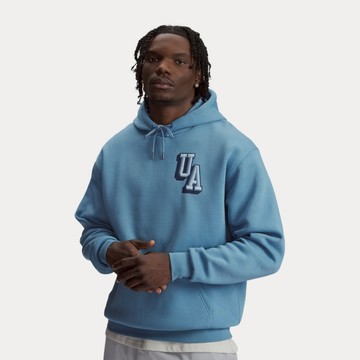 UA 男 ICON Flc Graphic 長袖帽T 人氣新品