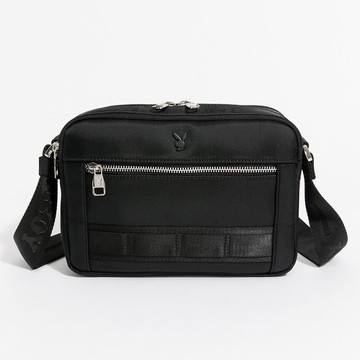 PLAYBOY - 三層斜背包 Sophisticated系列 - 黑色