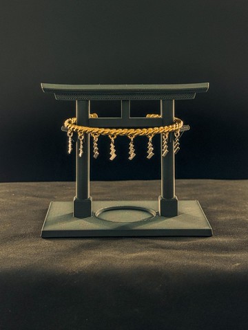 注連繩手環－細款　鳥居型展示台附送