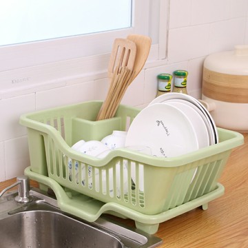 大號塑料碗柜收納箱碗架筷架瀝水籃廚房瀝水架放碗碟架置物架盤盒