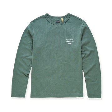 5th STREET｜山形｜男裝｜CAMPING TIME印花圖案長袖T恤｜綠色